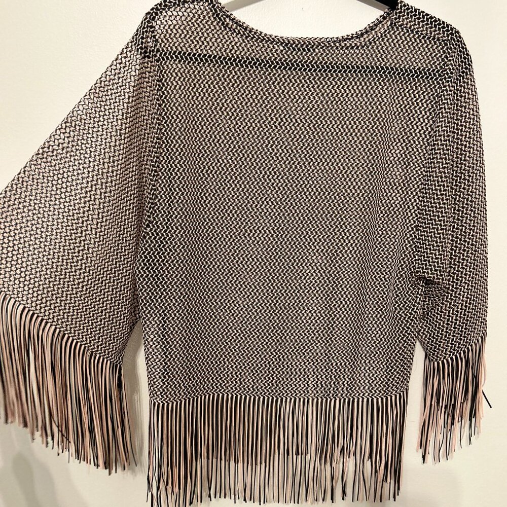 Zara Boho Fringe Kimono Top (One Size)